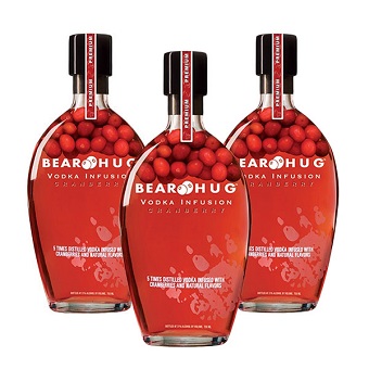 Kit Bear Hug Cranberry Vodka 3 x 1000ml